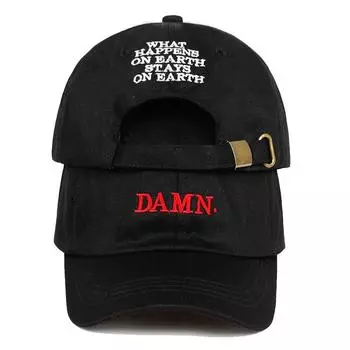 Унисекс Весна Лето Чертовы Кепки Вышитые Earth Dad Hat Хип-хоп Кепка Кендрик Ламар Рэпер Snapback Кепки Бейсболка Оптовая Adjustable