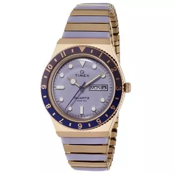 Unisex Watch Timex Q TIMEX TW2W87700 Quartz 50M Waterproof Acrylic Light Purple Dial Stainless Steel [TIMEX] [Item] светло-фиолетовый