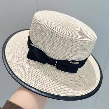 Unisex Western Cowboy Hat 2025 Classic Vintage Hollow out Curled Wide Brim Cowgirl Straw Sun Hat for Men And Women Adult бежевый