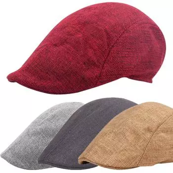 Унисекс, винтажная повседневная хлопковая шапка, зимняя шапка, винтажные теплые береты, шапка белый