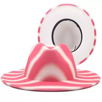 Унисекс, внешняя армейская красная внутренняя белая шерстяная фетровая шляпа-федора в стиле джаз с тонкой пряжкой ремня для мужчин и женщин, панама-трилби с широкими полями 56-58CM