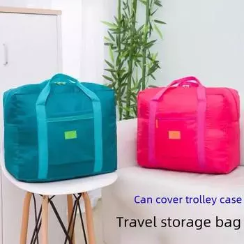 Унисекс водонепроницаемая дорожная сумка для деловых поездок, хранения одежды, багажа - вешается на чемодан на колесиках, большая вместимость