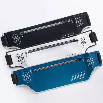 Унисекс водонепроницаемая ультратонкая сумка на пояс для бега: Многофункциональный держатель для мобильного телефона большой емкости чёрный