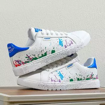 Unisex Women’s Sneakers Casual Elegant Summer Sneakers Breathable Leather School Students Shoes for Men’s Sneakers EU:36 чёрный