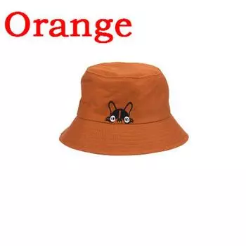 Унисекс вышитая милая собака складная панама пляжная шляпа от солнца уличный головной убор кепка для мужчин и женщин шляпа 56-58cm