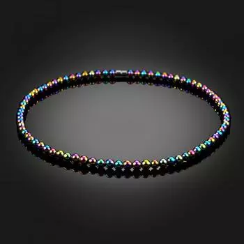 Унисекс, здравоохранение, магнитная терапия, гематитовые бусины, ожерелье, ювелирное изделие, подарок