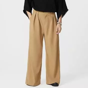 Унисекс Женский Мужской Молния Высокая Посадка Повседневный Свободный Костюм для Пары Широкие Брюки