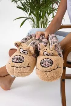 Унисекс, зимние фигурные плюшевые мягкие домашние тапочки, теплые домашние тапочки, хлопковая обувь