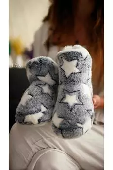 Унисекс, зимние фигурные плюшевые мягкие домашние тапочки, теплые домашние тапочки, хлопковая обувь