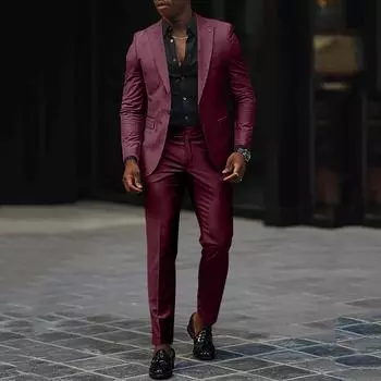 Унисекс Зимние однотонные пиджаки для костюмов Унисекс Повседневные модные куртки на пуговицах L чёрный