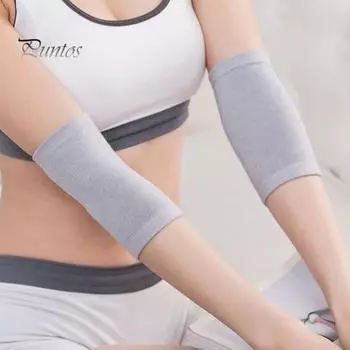 Унисекс Зимний налокотник Сохраняет тепло Защита рук Предотвращает ревматизм Поддержка локтя Толстый трикотажный Высокая эластичность Нескользящий Повседневный налокотник для улицы S темно-серого