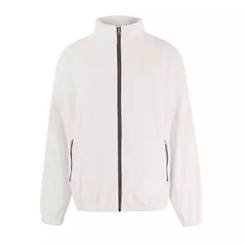 Унисекс Зимняя повседневная модная однотонная фланелевая куртка с рукавом реглан и карманом на молнии L бежевый