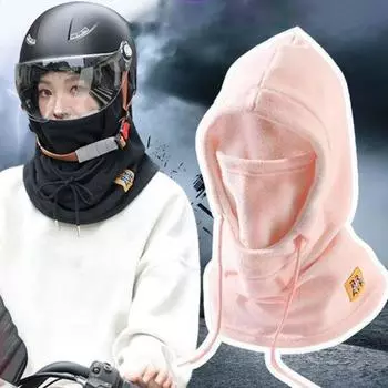 Унисекс зимняя шапка-балаклава, толстая теплая флисовая ветрозащитная регулируемая защитная маска для лица, полная защита для путешествий на открытом воздухе в холодную погоду для езды на велосипеде и катания на лыжах чёрный