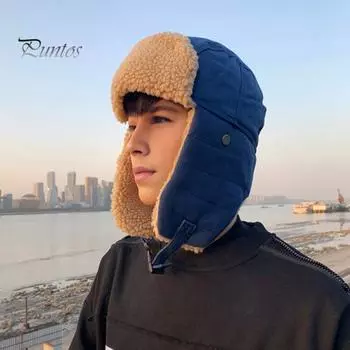 Унисекс зимняя шапка с утолщенной флисовой подкладкой Защита ушей Windoroof Застежка-пряжка Сохранение тепла на открытом воздухе Катание на лыжах Коньки Сноубординг Шапка Lei Feng армия зеленый