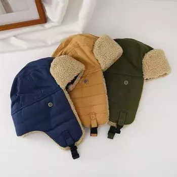 Унисекс зимняя шапка с утолщенной флисовой подкладкой Защита ушей Windoroof Застежка-пряжка Сохранение тепла на открытом воздухе Катание на лыжах Коньки Сноубординг Шапка Lei Feng армия зеленый