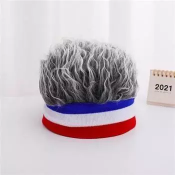 Унисекс Зимняя вязаная шапка-дыня: Модный, забавный, ретро-стиль хип-хопа