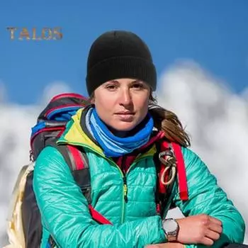 Унисекс зимняя вязаная шапка из утолщенного флиса теплая противоскользящая ветрозащитная однотонная высокоэластичная защита ушей для езды на велосипеде и катания на лыжах шапочка-бини головной убор чёрный