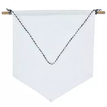 Унисекс значок-вымпел дисплей баннер простой пустой холст декор черный s