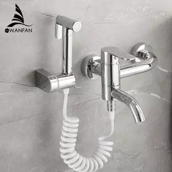 Унитаз Биде Угловой Медный Одинарный Холодный Туалет Душевая Насадка-Пистолет-Распылитель Биде Смеситель Для Ванной Комнаты Оборудование 811105