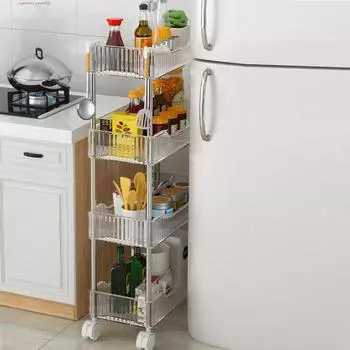 Унитазная щель, Полка для ванной, Напольная полка для хранения вещей, Бортик для унитаза, Узкая щель, Туалетная косметика, Маленькая тележка