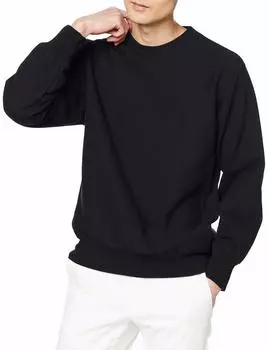 [United Athlete] Толстовка с круглым вырезом 12 унцийHW Толстовка с круглым вырезом 576401 Черный Япония XXL (эквивалент японского размера 3 л)