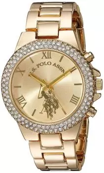 United States Polo Quartz Metal and Alloy Casual Association. Women s Watch, Color Gold-toned (Model USC40032)