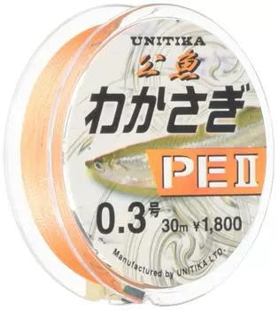 УНИТИКА Вакасаги PE2 30м 0.3 оранжевый