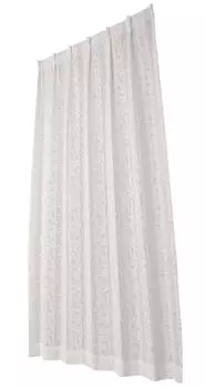 Univer Lace 100cm Wide x 176cm Set of 2 Curtains, Royce, White, Long, белый