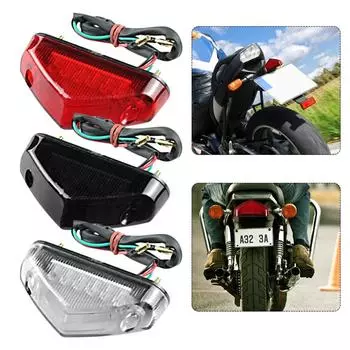Universal 12V DC LED Brake Stop Tail Light Signal Indicators Motorcycle Motorbike ATV Dirt Bike Rear Brake Light серый