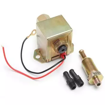 Universal 12V Fuel Pump + 2X Fuel Unions + In-Line Fuel Filter Petrol & Diesel