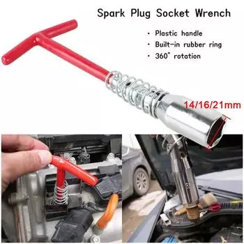 Universal 14 16 21mm Car Spark Plug Socket Wrench Spark Tool Disassembly Extension Socket Joint Universal Car W1X0
