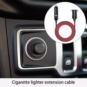 Universal 15A Lighter Socket Extender Vehicle Extension Cable Automotive
