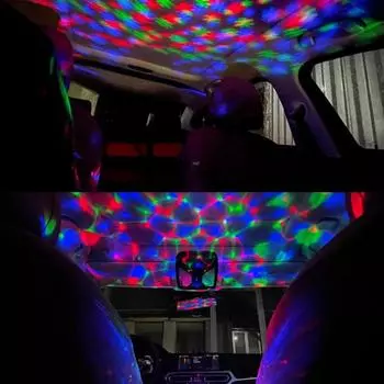Universal 1Pc Car Multifunction LED Light Projection Night Light Starry Sky Bedside Atmosphere Lamp Stage Light Projector Lamp