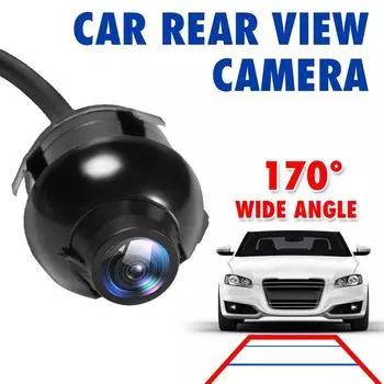 Universal 360 Degree Adjustable Car Rear View Camera HD Night Vision Auto Reversing Backup Camera Waterproof Car Rearview Camer чёрный