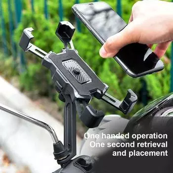 Universal 360 Rotation Phone Holder Motorcycle Mountain Bike Electric Bike Fixed Frame For IPhone Stands