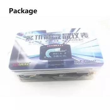 Universal 6 Function 12/24v Truck Car Lcd Digital Oil Pressure Turbo Boost Gauge