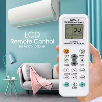 Universal A/C Air Conditioning Remote Control K1028E Air Con ALL MAJOR BRANDS LCD DGS белый