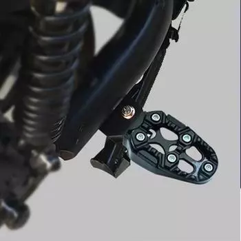 Universal Aluminum Alloy Foot Pedals Angle Adjustable for Motorcycle Scooter ATV E-Bike Foot Rests Foot Pegs серый