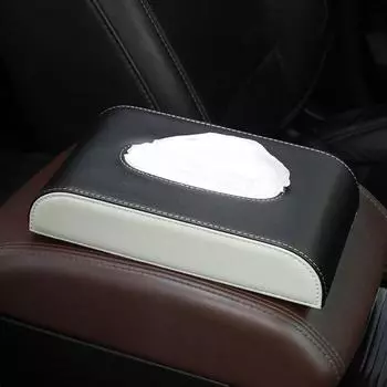 Universal Armrest Box Tissue Box Hanging Napkin Holder Durable Car Sun Visor Tissue Box Automobile Style 1
