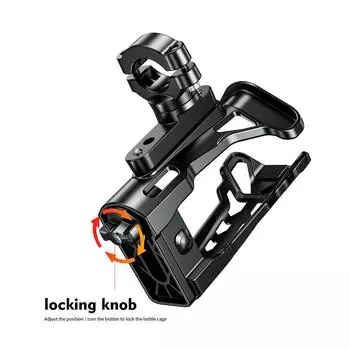 Универсальное крепление для бутылки с водой для квадроцикла, мотоцикла, с подсветкой, регулируемая подставка для чашки, крепление на руль велосипеда, каркас для крепления на шоссейный велосипед, аксессуары CHINA