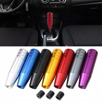 Universal Auto 13cm Length Stylish Gear Shift Knob Stick Manual Transmission Universal Car Shift Gear Knob With 3 Adapters чёрный