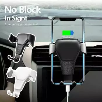 Universal Auto Phone Holder Car Air Vent Clip Mount Cell Phone Stand Mobile Phone Holder For IPhone 14 For Xiaomi P8I1 чёрный