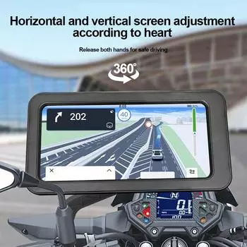 Universal Bike Phone Holder 360 Degree Swivel Adjustable Bicycle Phone Holder Waterproof Cellphone Stand Shockproof Bracket Clip