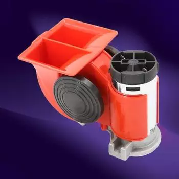 Универсальный автомобильный воздушный громкий двухтональный интегрированный квадратный электрический гудок для мотоциклов