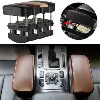 Universal Car Arm Rest Box Center Console Armrest Pad Car Armrest Organizer Accessories Cushion For Auto Elbow Support Armrests