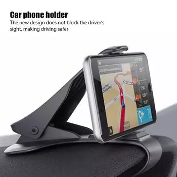 Universal Car Dashboard GPS Mobile Phone Holder Easy Clip Mount Stand Panel Multi-Functional Universal Navigation Bracket Holder чёрный
