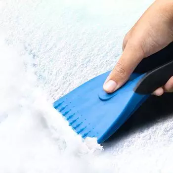Universal Car Ice Scrapers Silicone Car Snow Shovel Soft Handle Ice Scraper Removal Winter Snow Cleaning Squeegee Tools синий