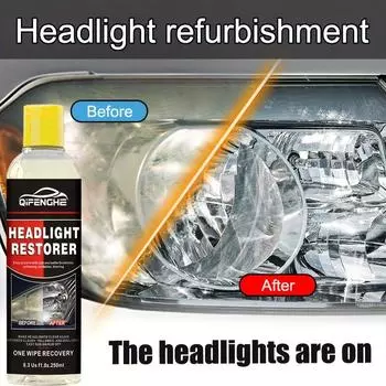 Universal car lamp polishing, headlight clarity enhancement repair fluid - car headlight oxidation, yellowing, scratch removal