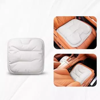 Universal Car Leather Cushion Non-slip Auto Seat Cushion Ventilated Four-season Cushion Automobile white-cushion