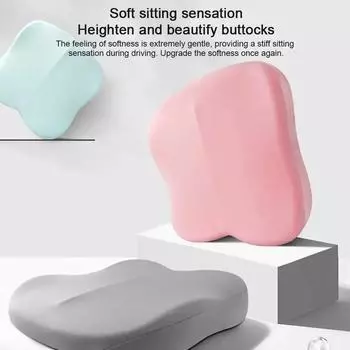 Universal Car Main Driver Seat Booster Seat Cushion Memory Foam Seat Booster Cushion All-season Suitable For Dwarves Car Cu Q9F6 серый